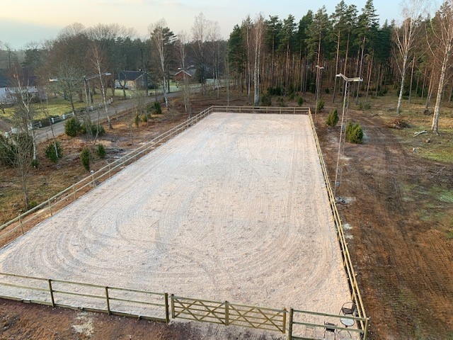 Staket runt paddock
